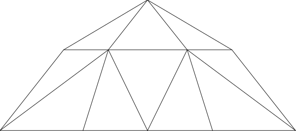 The image shows a black and white illustration of an ancient pyramid with multiple levels on top of each other against a dark background.