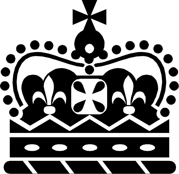 The black and white logo of a castle with three towers on top, each adorned by crosses at their peaks.