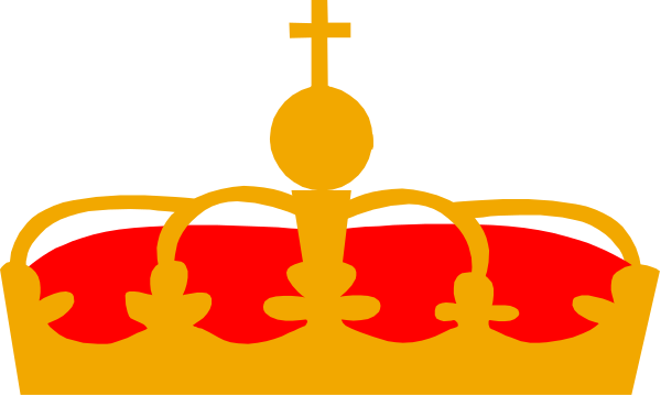 The image shows a coat of arms with two crowns on top; each crown has red roses around it, symbolizing royalty.