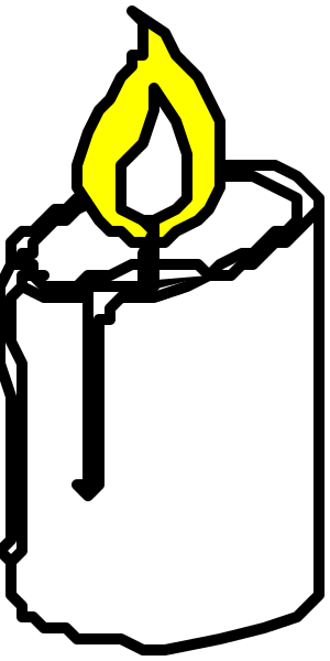 The image shows a candle with flame on top of it against a dark background.