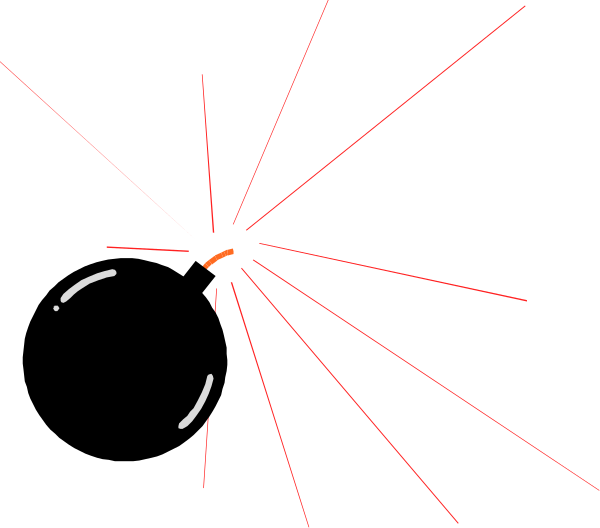 The image shows a black background with red laser beams emanating from an unseen source at the top left corner of the frame towards what appears to be a target in the bottom right area.