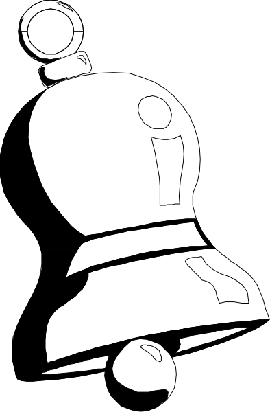 The black and white illustration shows a robot with its head turned to look at something off frame while standing on two legs in what appears to be an indoor environment.