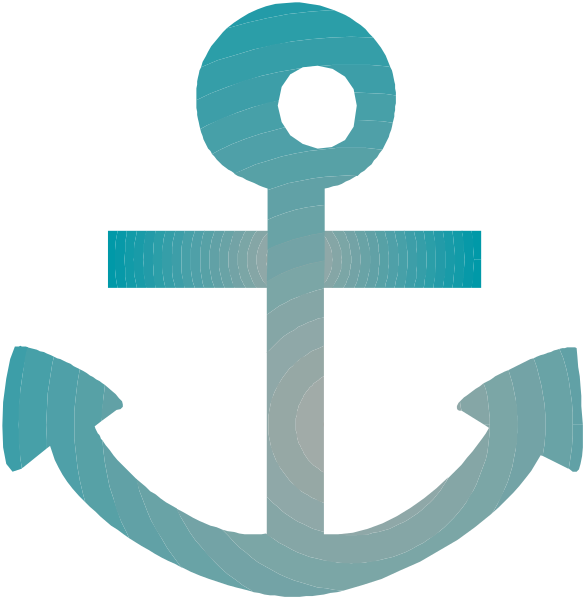 The image shows a black and white logo with two distinct designs: on top is an anchor symbolizing maritime themes; below it is another design featuring three arrows pointing in different directions to represent navigation options within a website, application, or service related to boating or sailing.