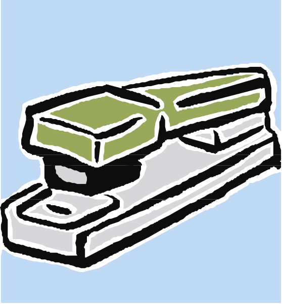 The image shows a cartoon of an ironing board with two irons on it against a blue background.