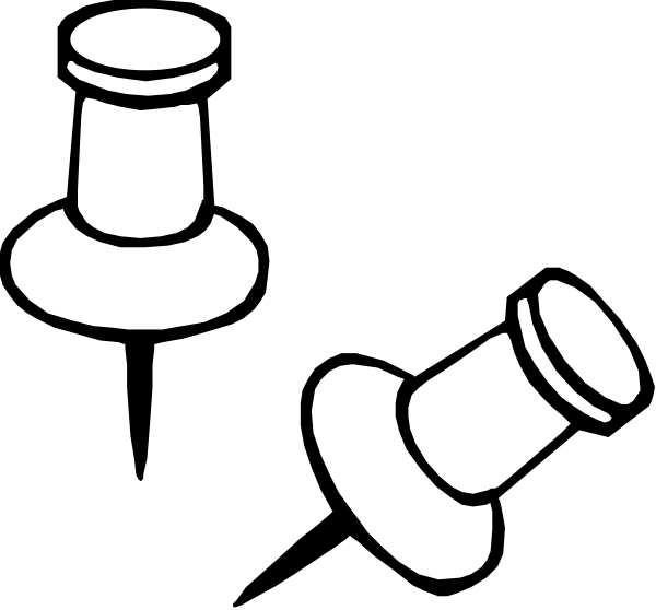 The black and white illustration shows three nails with heads on a dark background; there is no text present within this image.
