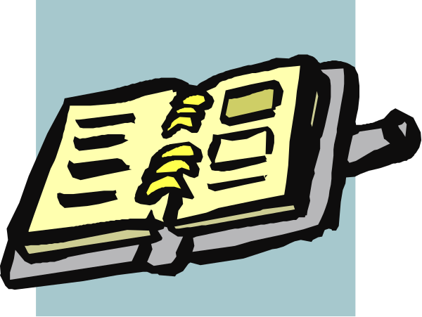 The image shows a cartoon of an open book with pages displaying numbers on top right corner next to what appears to be a calculator in bottom left corner against blue background.