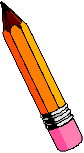 The image shows a pencil with an eraser on top of it against a black background.