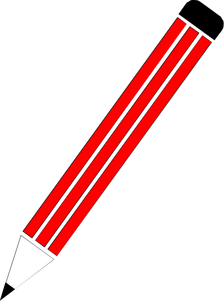 The image shows a red horizontal line on top of two black vertical lines against a gray background.