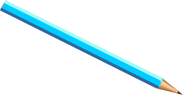 The image shows two blue pencils lying parallel to each other on a dark surface with their erasers facing upwards.