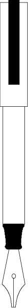 The image shows a black and white puzzle piece with an intricate design that includes various shapes such as rectangles, circles, lines, and curves within it.