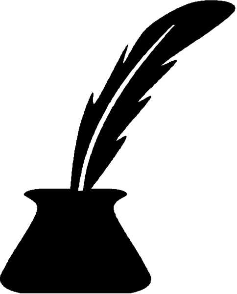 The image shows a simple black arrow pointing to its right side against a dark background with no other discernible elements present in this small clip-art format.