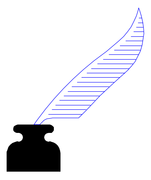 The image shows a stylized arrow pointing to its right with an abstract design on it against a dark background.