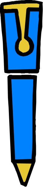 The image shows a blue tie with an illustration of two hands holding it up against a white background.