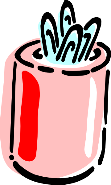 The image shows a pink vase with green plants inside it on top of what appears to be a red surface against a white background.