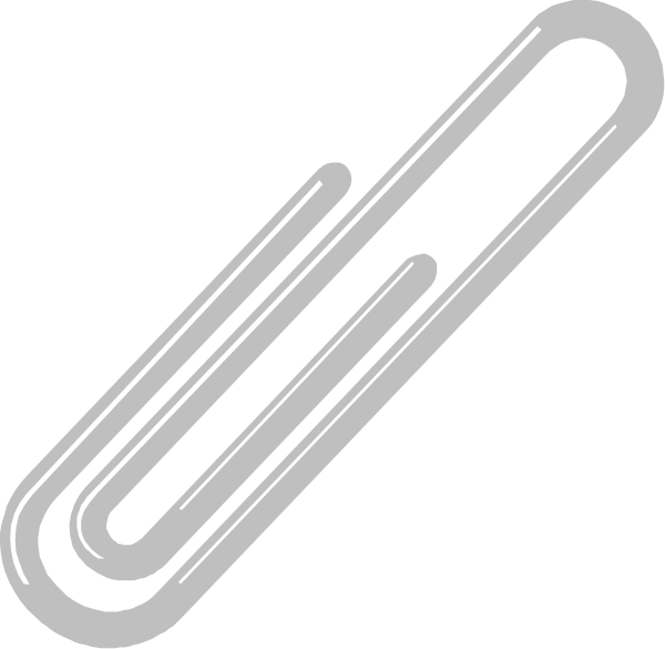 The image shows a paperclip with two staples on either end of it against a black background.