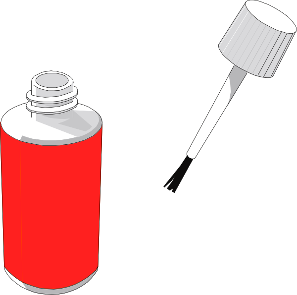 The image shows a red bottle of glue next to an open white cap on its side with some liquid inside it, indicating that someone is using this product for crafting purposes.