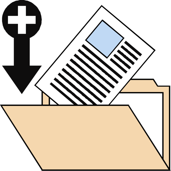 The image shows a cartoon of an open envelope with papers inside it on top of which is a piece of paper that looks like a ballot being cast into a box labeled "Vote." There's also a small icon depicting two arrows pointing up and down, suggesting the act of voting.