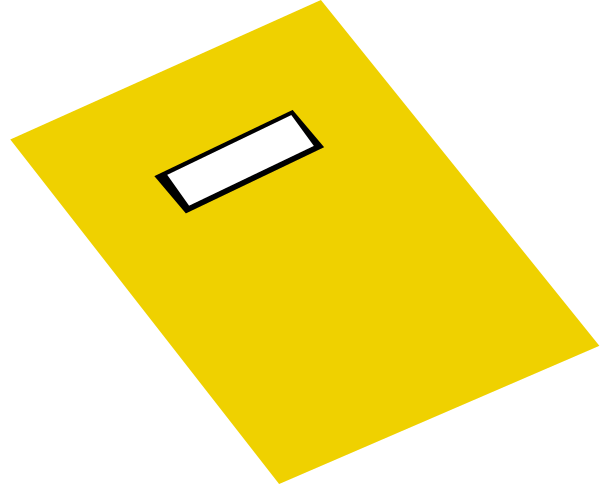 The image shows a black and white illustration of an envelope with two flaps on top against a gray background.