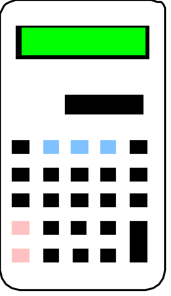 The image shows a white calculator with black numbers on its screen displaying "0" next to an equal sign symbolizing addition.