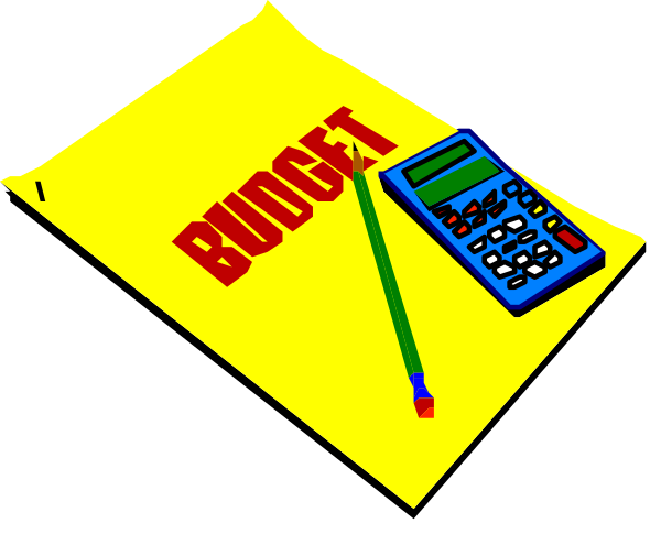 The image shows a yellow paper with black text that reads "Budget" on top of it along with some mathematical calculations in red ink; next to this is an open notebook containing more numbers written down, possibly related to budgeting; and there's also what appears to be a calculator or electronic device displaying the number 10. The background behind these items seems darker than the objects themselves. There are no people or animals in sight. This image likely represents financial planning activities such as creating a household budget, given its content of numbers related to expenses and income calculations. It