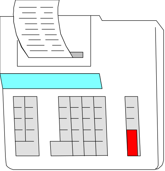 The image shows a computer screen with two different views of an office environment: on top is a view from above showing papers in trays; below it is another perspective looking at a desk where there's paperwork and buttons, indicating that this might be part of some sort of software interface or simulation.