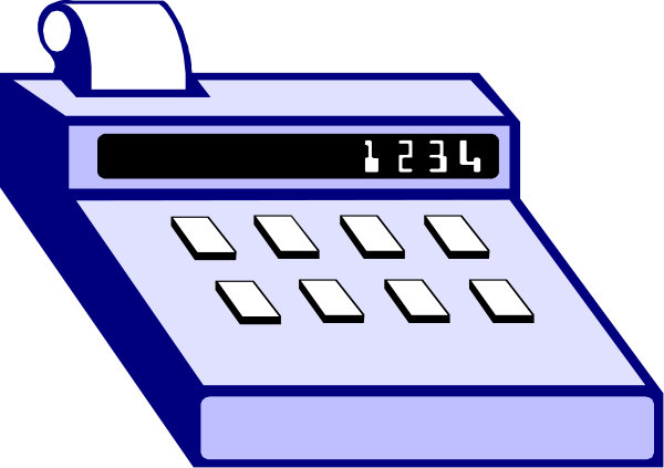 The image shows a calculator with buttons labeled "1", "2", etc., displaying 37 on its screen; it is placed in front of an open book that appears to be filled out but only partially visible, suggesting some form of record-keeping or accounting activity. There are no people or animals present and the setting seems indoors with a dark background which contrasts with the calculator's lighter color scheme.
