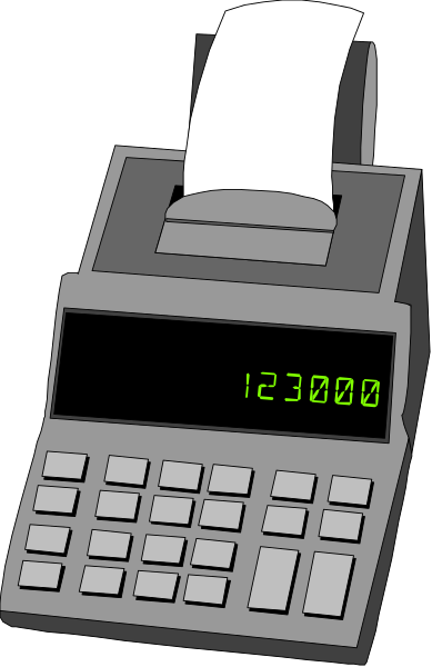 The image shows a calculator with its screen displaying "1234567890" on it against a black background.