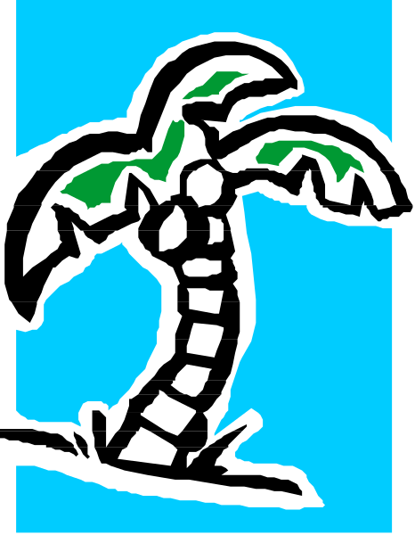 The image shows a pixelated tree with green leaves on it against a blue background inside what appears to be an open window frame.