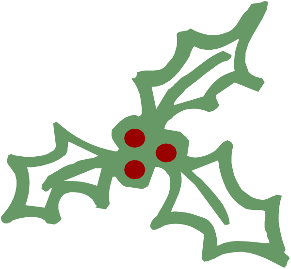 The image shows a festive holiday greeting card with two Christmas wreaths featuring red berries at their centers; one is on top of another in an overlapping arrangement against a white background.