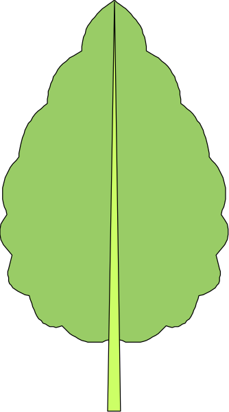 The image shows a simple line drawing of an evergreen tree with green needles against a black background on what appears to be a digital display screen.