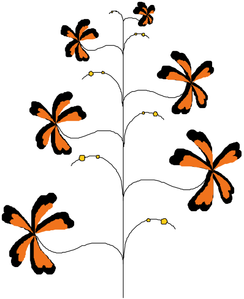 The image shows a dark background with orange fireworks exploding against it.