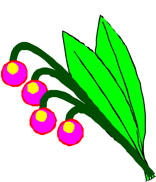 The image shows a digital illustration of three red berries with green leaves on either side against a black background.