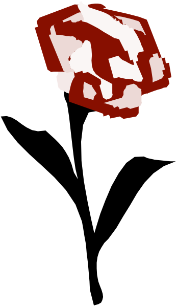 The image shows a red gemstone with jagged edges on top of what appears to be an abstract black background that could represent space or darkness.