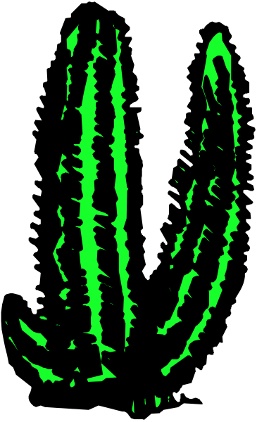 The image shows a green hand with spikes on its fingers against a black background.