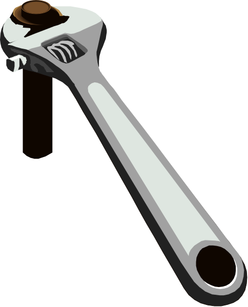The image shows a wrench with an open end against a plain background.