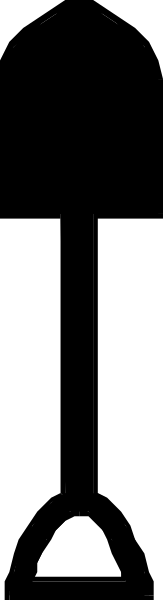 The image shows a simple line drawing of two parallel lines with an arrow pointing between them on what appears to be a gray background.