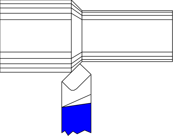 The image shows a black and white cartoon of an open book with pages that appear to be falling out onto what looks like a table below it.
