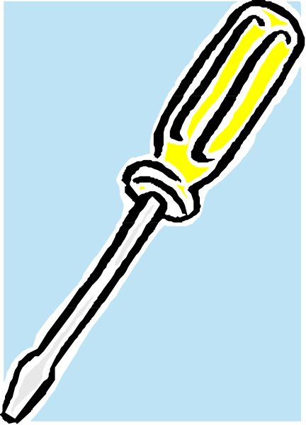 The image shows a yellow hammer with black handle resting on its side against an open window frame.