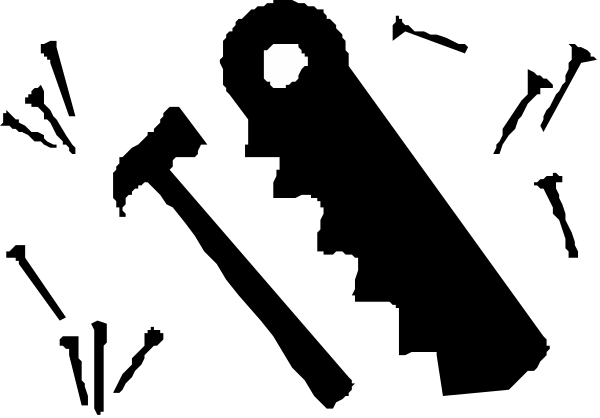 The image shows a black square with white text inside it that reads "hello world".