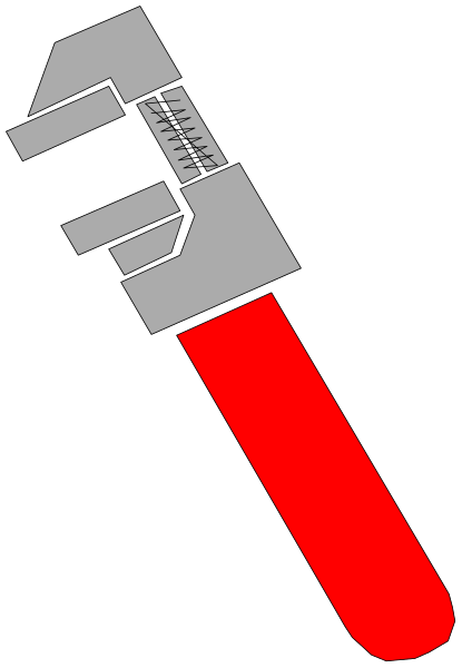 The image shows a red lightsaber with its blade extended to the right side of the frame against a black background.