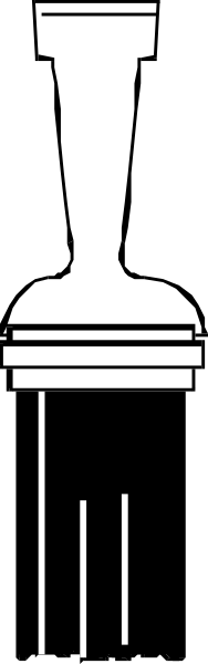 The black and white photo shows a trophy with two handles on either side of it placed against a wall.