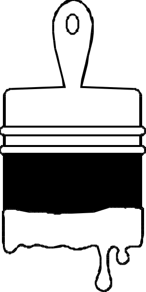 The black and white image shows a cake with frosting on it next to an ink pen that has been used for writing.