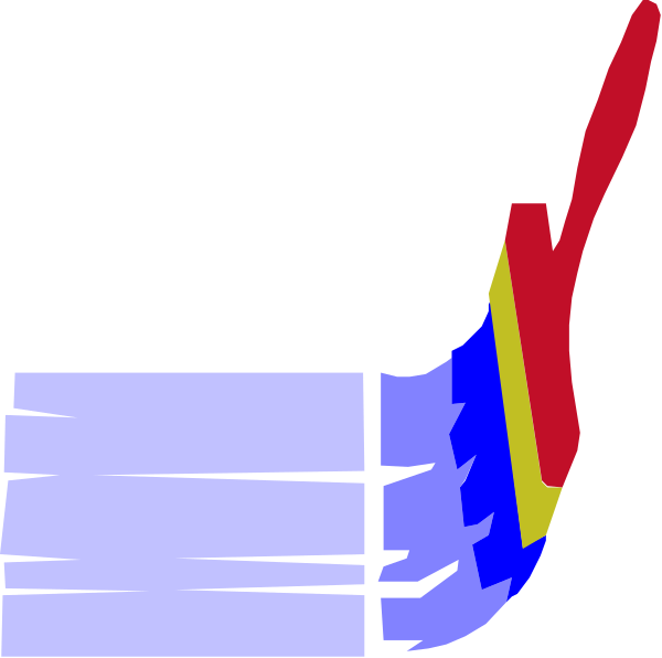 The image shows a stylized representation of an ice cream cone with various flavors on it against a blue background; there is no text present in this clip-art illustration.