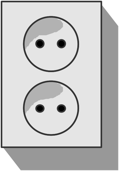The image shows a gray light switch with two cartoon faces drawn on it: one is smiling while the other has an angry expression.