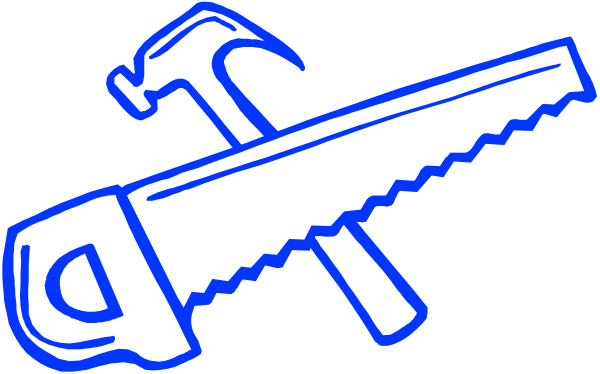 The image shows a blue wrench with an open end next to it on its side is a hammer icon that resembles a gun shape.