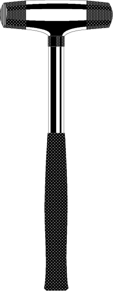 The image shows a black microphone with white text on it against a gray background.