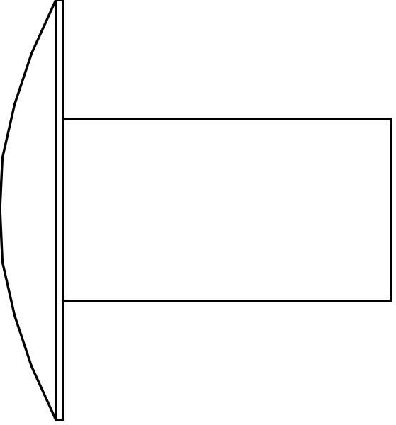 The image shows a simple black and white line drawing of two vertical lines with horizontal stripes on them against an untextured background.