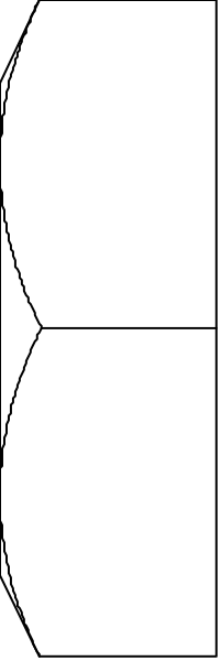 The image shows a black and white striped pattern with no discernible content within it.