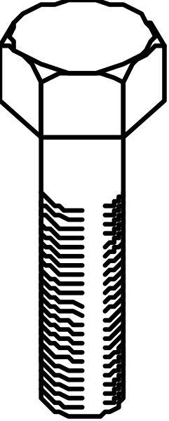 The image shows a single screw with its head visible on top of it against a dark background.