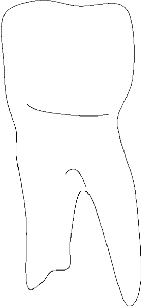 The image shows a black silhouette of an adult human figure standing against a white background with their back to us; it is in grayscale without any additional details visible within this small clip-art size frame, making description limited by its simplicity and lack of contextual information.